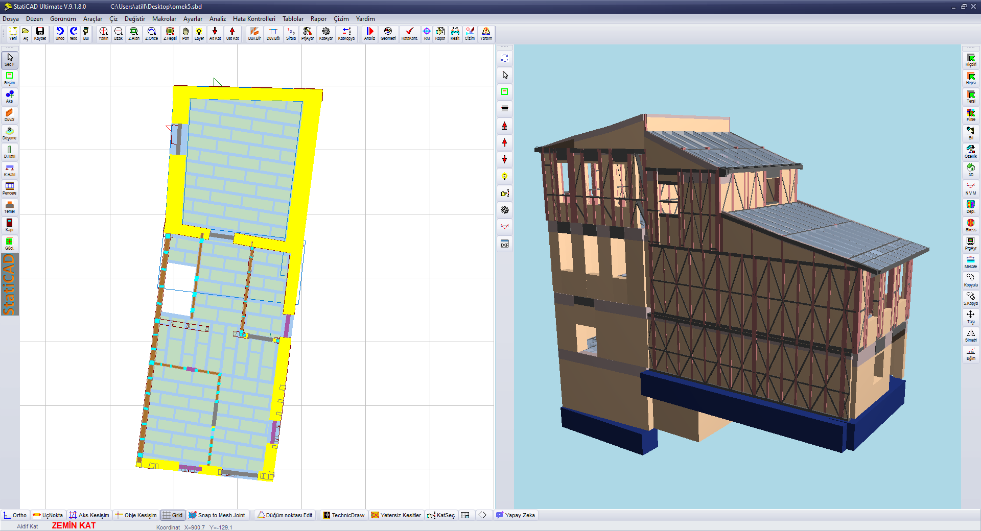 StatiCAD Interface